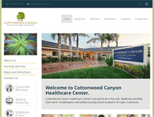 Tablet Screenshot of cottonwoodcanyonhc.com